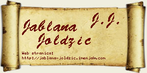 Jablana Joldžić vizit kartica